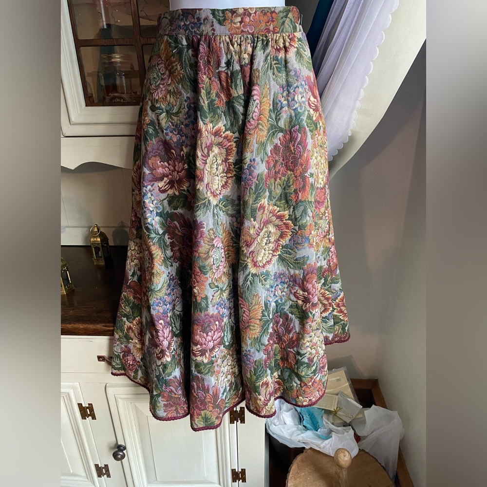 Floral Tapestry Multicolor Women's Skirt